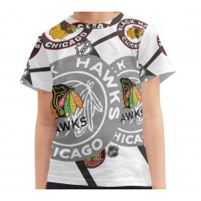NHL Chicago Blackhawks Tee T-Shirt - Chicago Blackhawks Mania Collage Logo