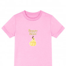Beauty And The Beast Belle Tee Shirt T-Shirt Short Sleeve - Belle Holding Enchanted Rose