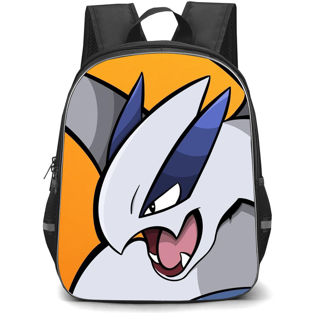 Pokemon Lugia Backpack StudentPack - Lugia Shouting Minimalist Art