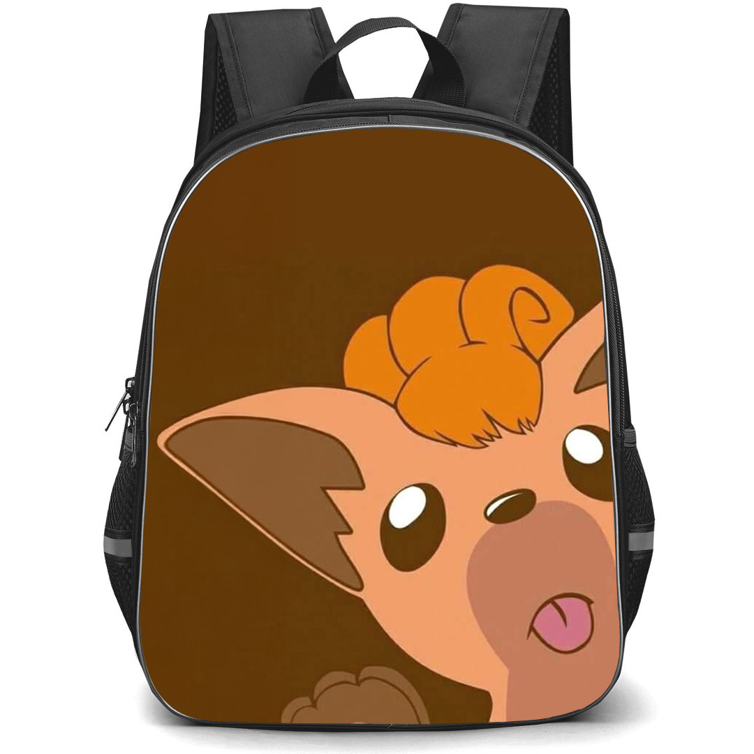 Pokemon Vulpix Backpack StudentPack - Vulpix Tongue Out Illustration Art