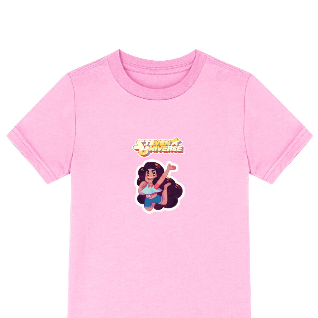 Steven Universe Stevonnie Tee Shirt T-Shirt Short Sleeve - Stevonnie Jumping Sticker Art