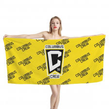 MLS Columbus Crew Bath Beach Towel - Columbus Crew Soccer Club Medley Monogram Wordmark