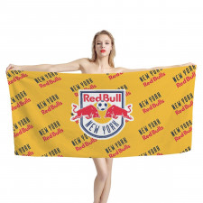 MLS New York Red Bulls Bath Beach Towel - New York Red Bulls Medley Monogram Wordmark