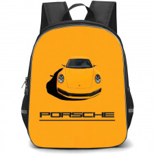 Porsche Backpack StudentPack - Yellow 911 Minimalist Art