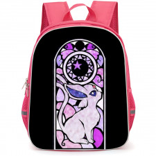 Pokemon Espeon Backpack StudentPack - Espeon Watercolor Art On Black Background
