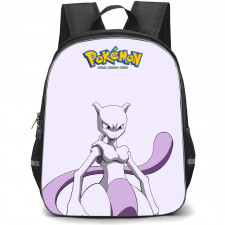 Pokemon Mewtwo Backpack StudentPack - Mewtwo Pose Pokemon Logo