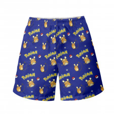 Pokemon Dedenne Beach Shorts Swim Pants Swimming Trunks - Dedenne Character Series Art