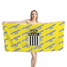 R Charleroi SC Football Club Bath Beach Towel - Charleroi Football Club Medley Monogram Wordmark