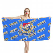 Yokohama F Marinos Bath Beach Towel - Marinos Football Club Medley Monogram Wordmark