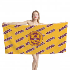 Motherwell FC Bath Beach Towel - Motherwell Football Club Medley Monogram Wordmark