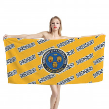 Shrewsbury Town FC Bath Beach Towel - Shrewsbury Football Club Medley Monogram Wordmark