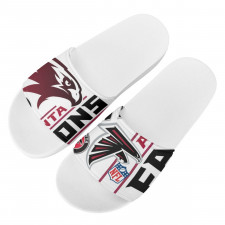 NFL Atlanta Falcons Slides Pool Slider Slide On Sandals - Atlanta Falcons Mania Collage Logo