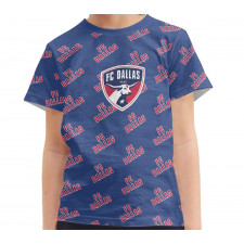 MLS FC Dallas Tee T-Shirt - Dallas Football Club Medley Monogram Wordmark