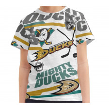 NHL Anaheim Ducks Tee T-Shirt - Anaheim Ducks Mania Collage Logo