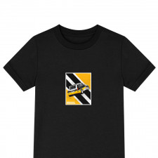 Renault Tee Shirt T-Shirt Short Sleeve - Renault 5 Maxi Turbo 85 Group B Yellow Black Graphic Art
