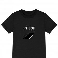 Avicii Tee Shirt T-Shirt Short Sleeve - Avicii Logo Sticker Art