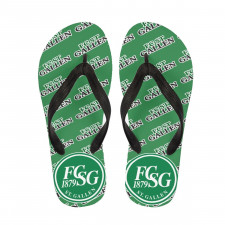 FC ST Gallen Flip Flops Thongs V-Strap Sandals - Gallen Football Club Medley Monogram Wordmark