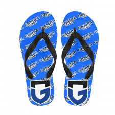 Gamba Osaka Flip Flops Thongs V-Strap Sandals - Gamba Football Club Medley Monogram Wordmark