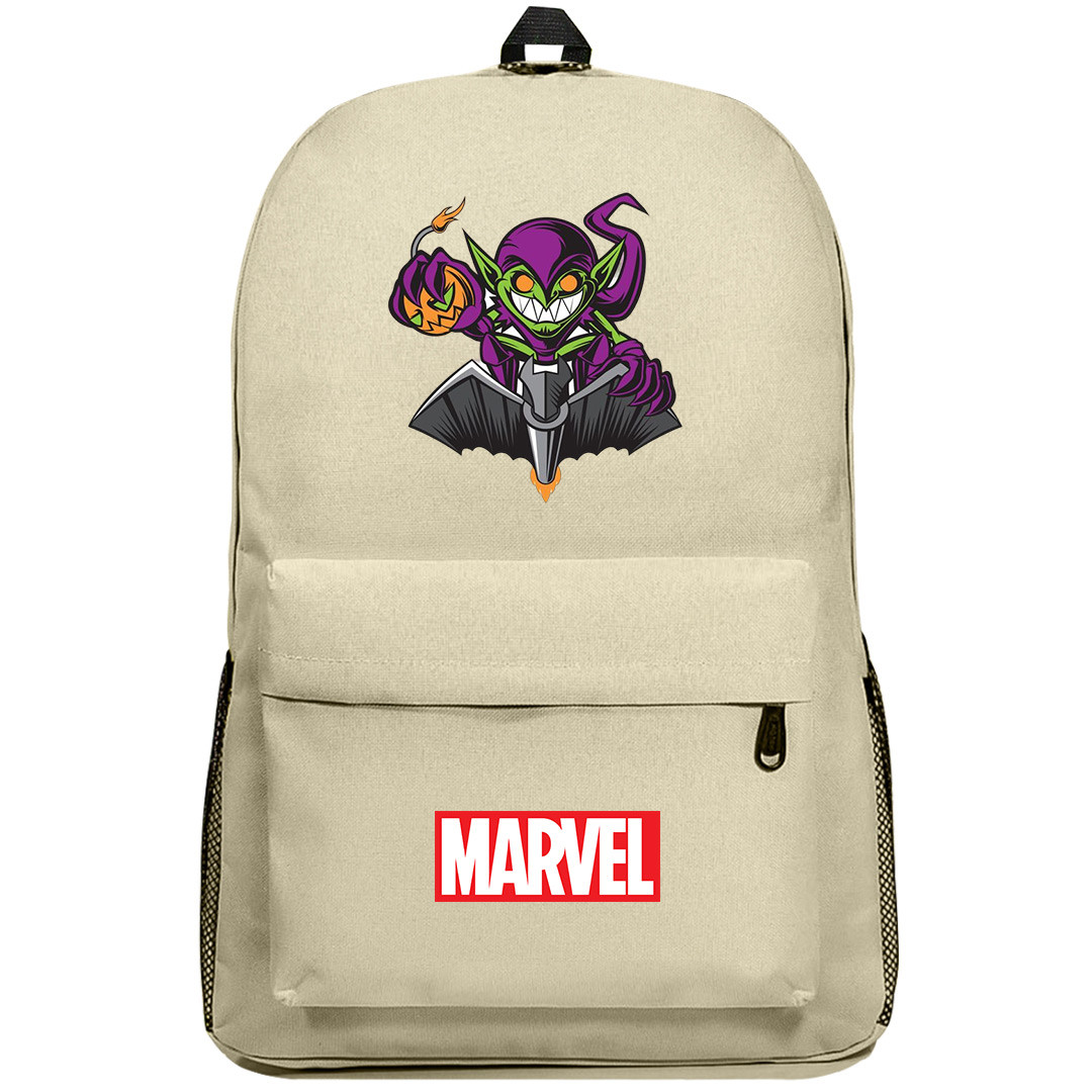 Spider Man Green Goblin Backpack SuperPack - Baby Green Goblin Flying Chibi Art