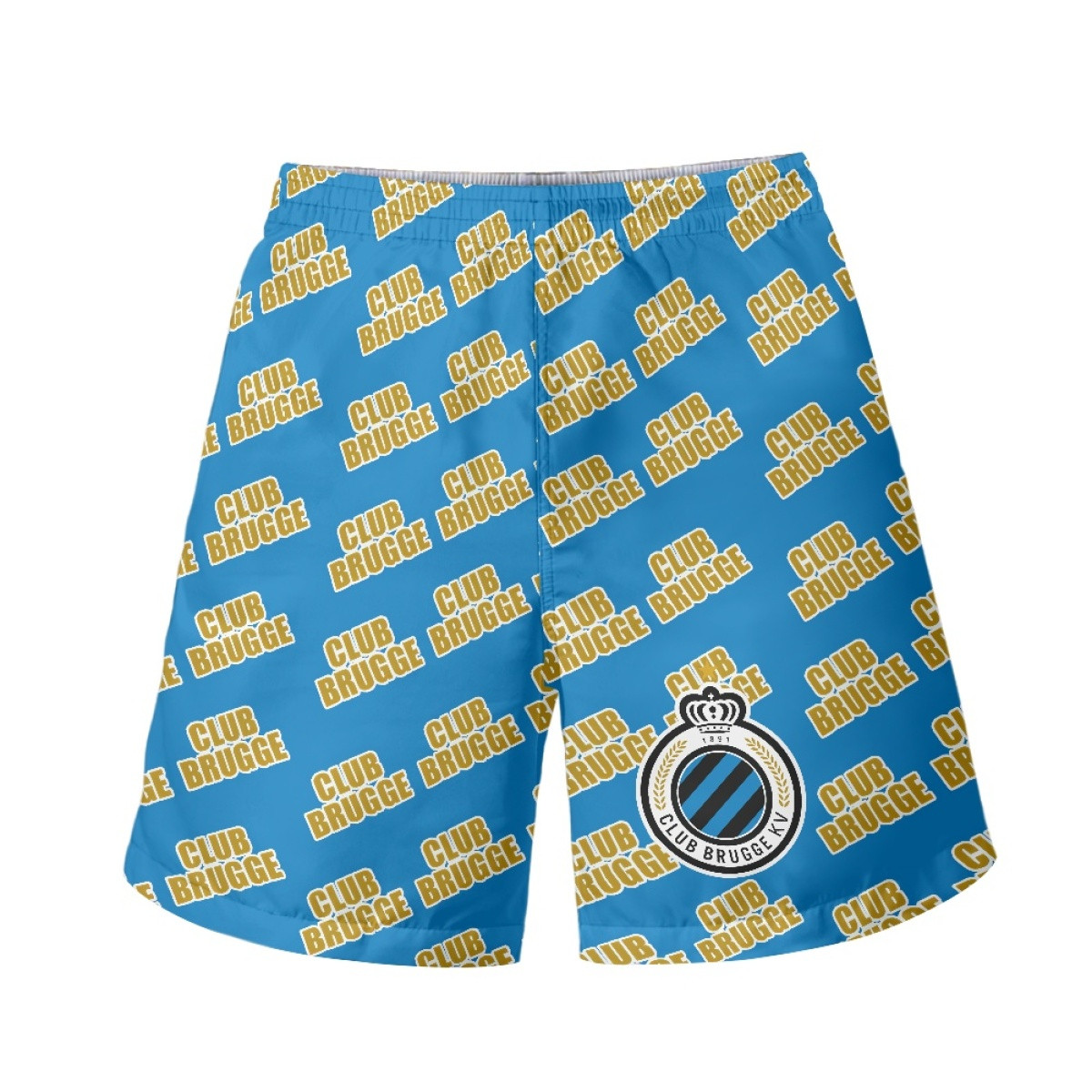 Club Brugge KV Football Club Beach Shorts Swim Pants Swimming Trunks - Brugge Football Club Medley Monogram Wordmark