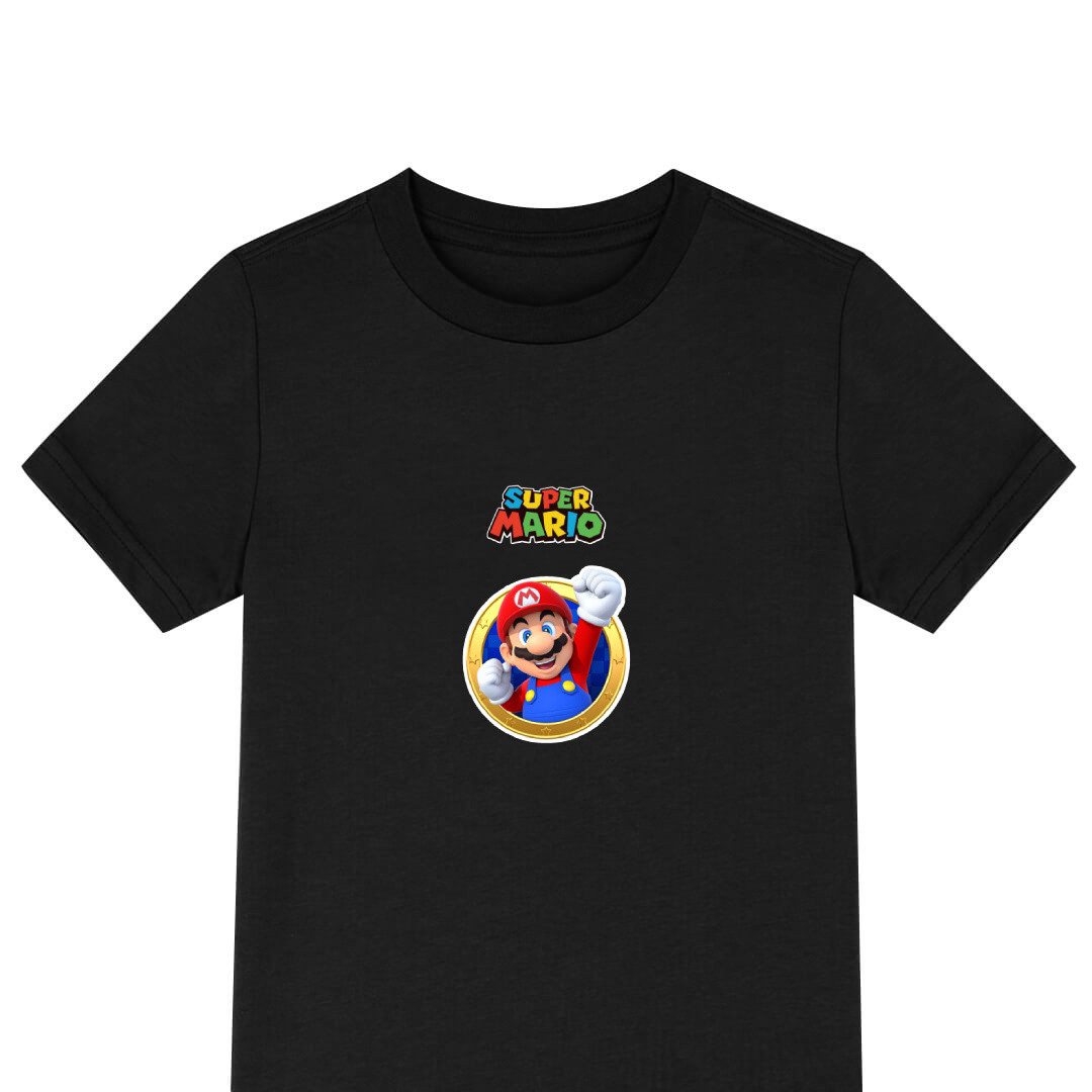 Super Mario Tee Shirt T-Shirt Short Sleeve - Super Mario Icon