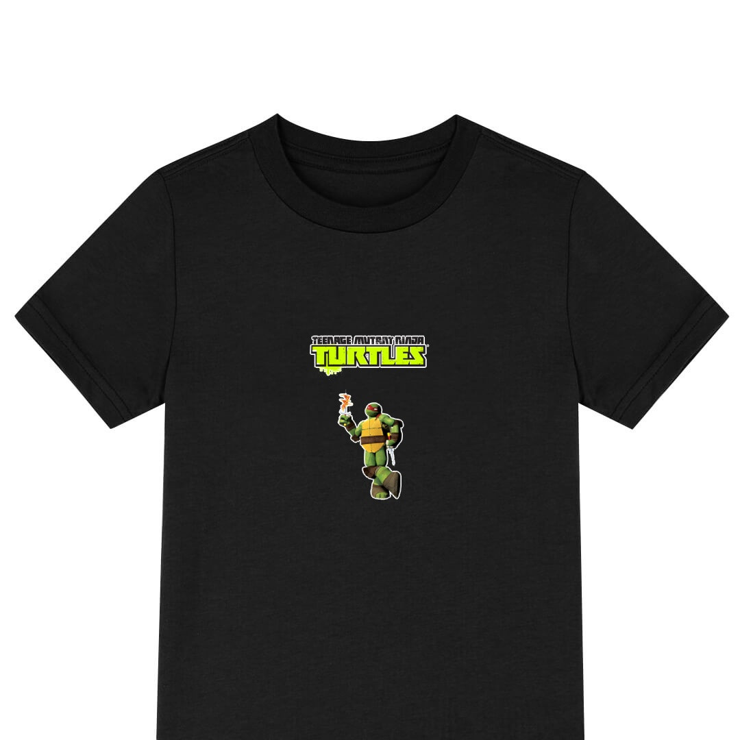 Ninja Turtles Raphael Tee Shirt T-Shirt Short Sleeve - Raphael Rise Of The Teenage Mutant Ninja Turtles 2012 Pizza Lover