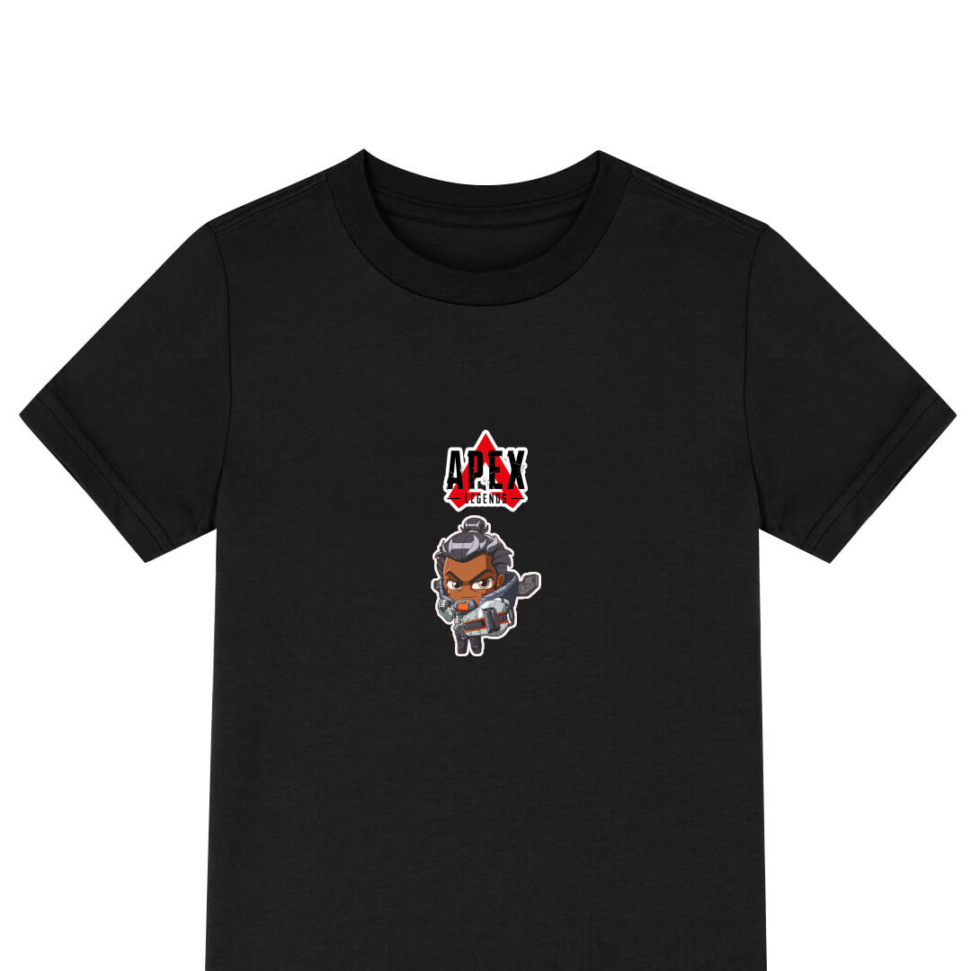Apex Legends Gibraltar Tee Shirt T-Shirt Short Sleeve - Gibraltar Smiling Chibi