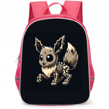 Pokemon Eevee Backpack StudentPack - Eevee Zombie Black Background