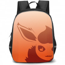 Pokemon Flareon Backpack StudentPack - Flareon Sillhouette Dot Matrix Art