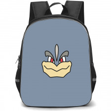 Pokemon Machamp Backpack StudentPack - Machamp Face Minimalist Art
