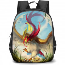 Pokemon Pidgeotto Backpack StudentPack - Pidgeotto Attacking Painting Art