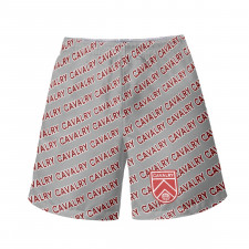 Cavalry FC Beach Shorts Swim Pants Swimming Trunks - Cavalry Football Club Medley Monogram Wordmark