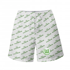 VFL Wolfsburg Football Club Beach Shorts Swim Pants Swimming Trunks - Wolfsburg Football Club Medley Monogram Wordmark