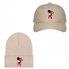 Bakayo Saka Baseball Cap Beanie Hat - Bakayo Saka Arsenal FC Celebration Illustration Sticker Art