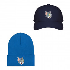 Tom and Jerry Baseball Cap Beanie Hat - Tom Smiling Avatar Sticker