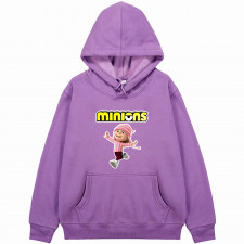 Minions Edith Hoodie Hooded Sweatshirt Sweater Jacket - Edith Happy Run