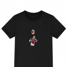 Zlatan Ibrahimovic Tee Shirt T-Shirt Short Sleeve - Zlatan Ibrahimovic A.C. Milan Celebration Sticker Art