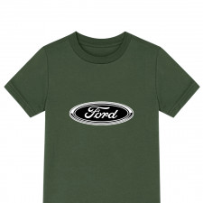 Ford Tee Shirt T-Shirt Short Sleeve - Ford Black And White Logo