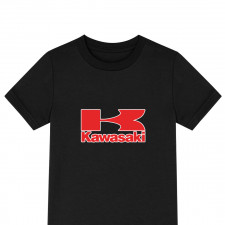 Kawasaki Tee Shirt T-Shirt Short Sleeve - Kawasaki Logo Emblem Sticker
