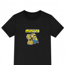 Minions Stuart Tee Shirt T-Shirt Short Sleeve - Stuart Hugging Banana