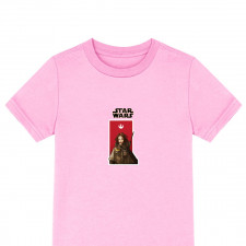 Star Wars Jyn Erso Tee Shirt T-Shirt Short Sleeve - Jyn Erso Portrait Paint Art On Red