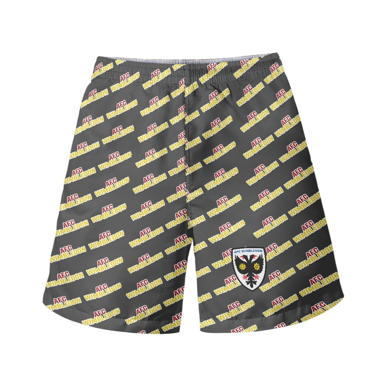 AFC Wimbledon Beach Shorts Swim Pants Swimming Trunks - Wimbledon Football Club Medley Monogram Wordmark