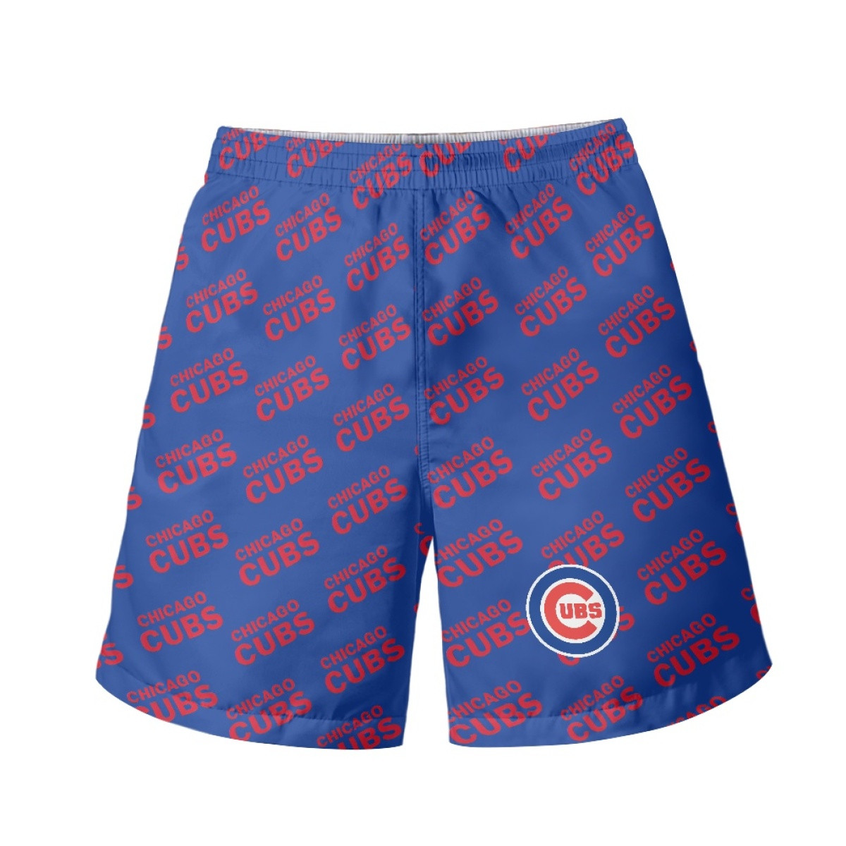 MLB Chicago Cubs Beach Shorts Swim Pants Swimming Trunks - Chicago Cubs Medley Monogram Wordmark