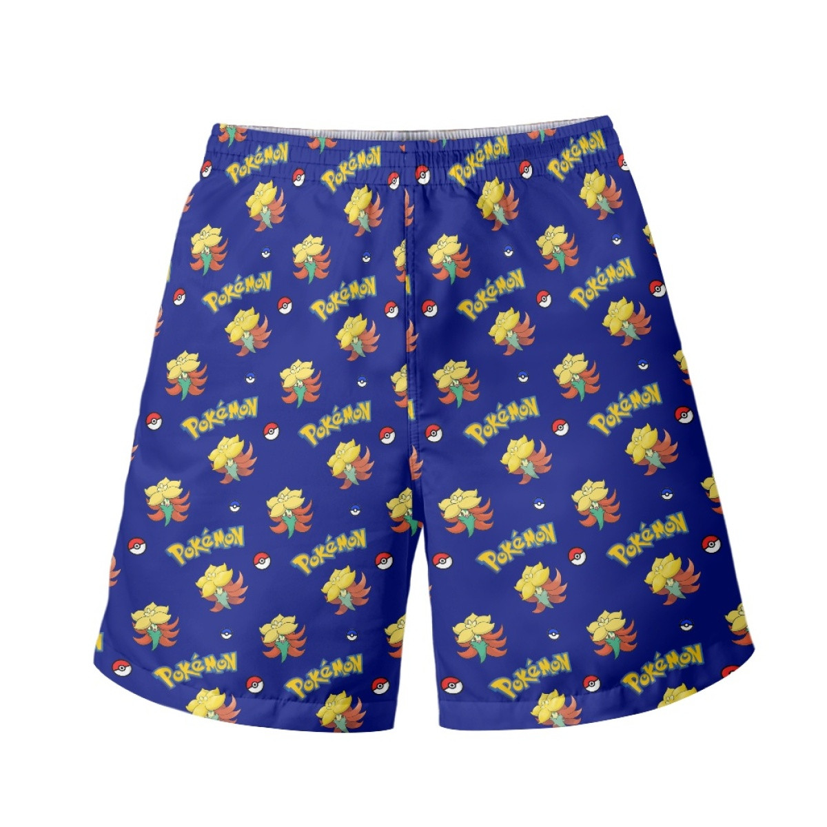 Pokemon Gossifleur Beach Shorts Swim Pants Swimming Trunks - Gossifleur Character Series Art
