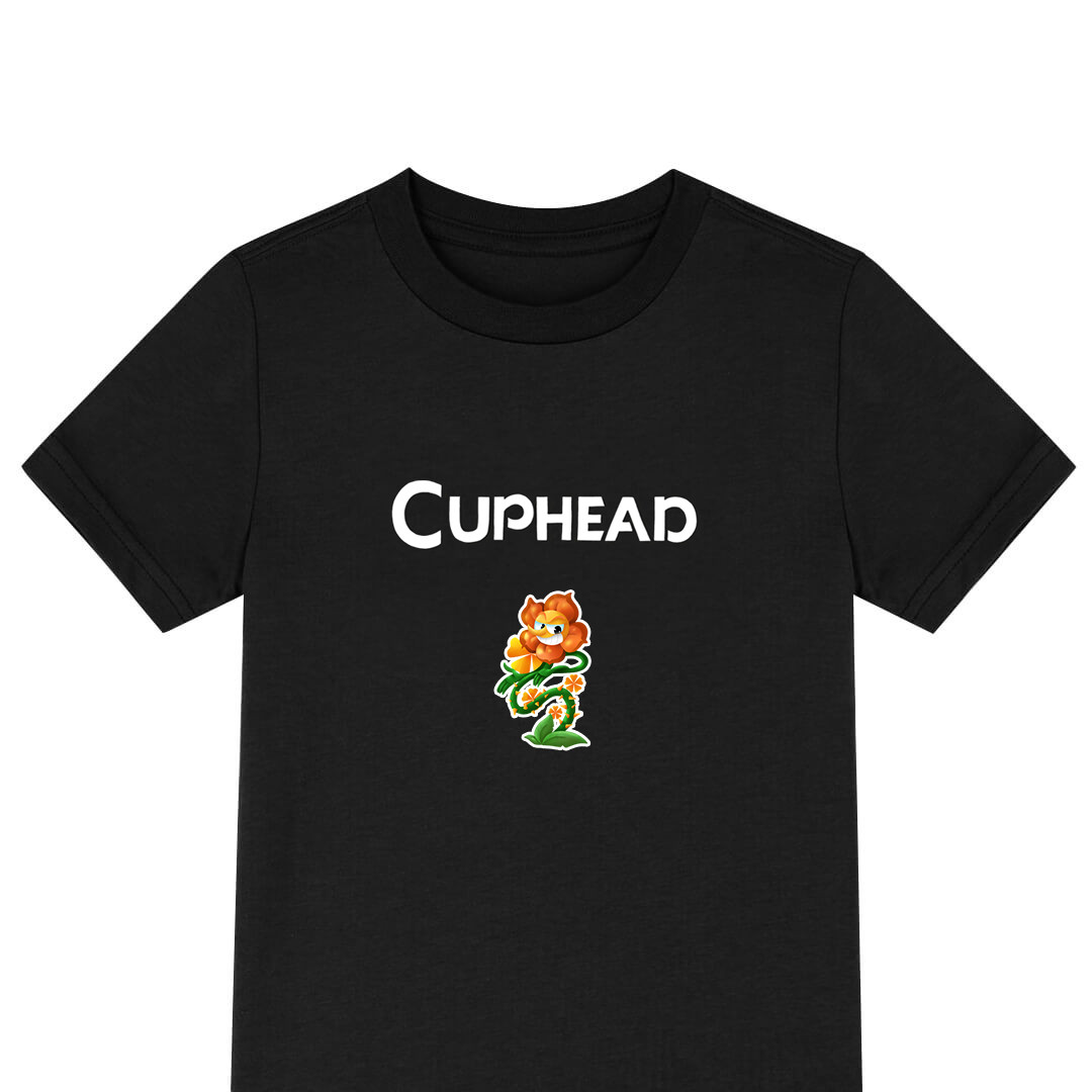 Cuphead Cagney Carnation Tee Shirt T-Shirt Short Sleeve - Cagney Carnation Standing Character Art