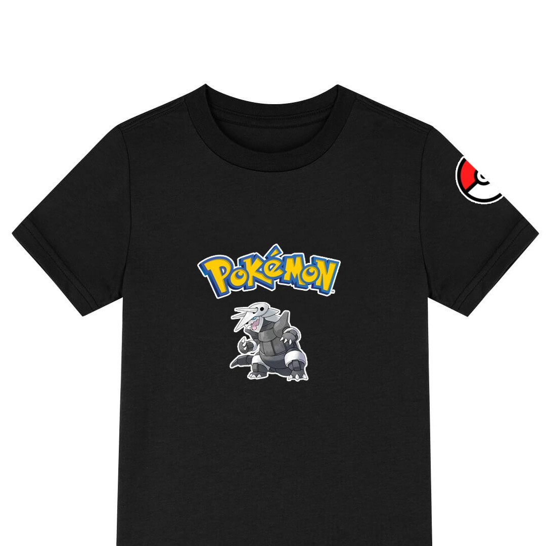 Pokemon Aggron Tee Shirt T-Shirt Short Sleeve - Aggron Character Series Art