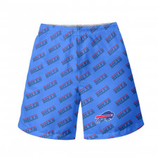 NFL Buffalo Bills Beach Shorts Swim Pants Swimming Trunks - Buffalo Bills Medley Monogram Wordmark