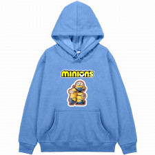 Minions Hoodie Hooded Sweatshirt Sweater Jacket - Bob Dave And Kevin Sticker