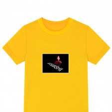 Mitsubishi Tee Shirt T-Shirt Short Sleeve - Mitsubishi Logo On Black Background
