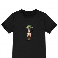 Minecraft Zombie Tee Shirt T-Shirt Short Sleeve - Zombie Pigman Chibi Art Series